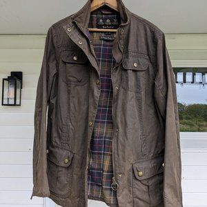 Barbour waxed jacket | brown | women's US 14